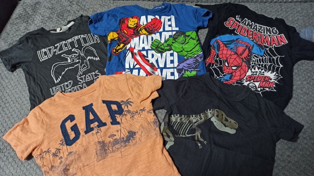 Лот, набор, пакет футболок фірмових Marvel, Gap, H&M