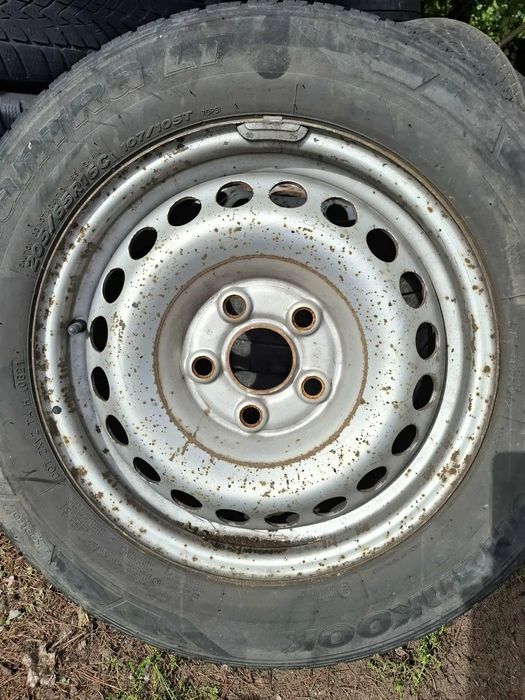 FELGA STALOWA ZAPAS KOŁO ZAPASOWE VW T5 5x120 6,5j X 16H2 ET51 205/65 R16C