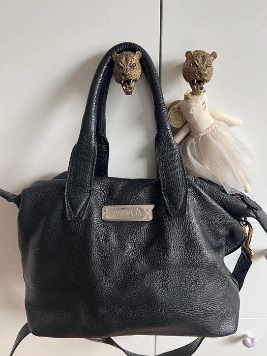 Mammania Bags czarna torebka torba shopper bag GWEN skórzana skóra
