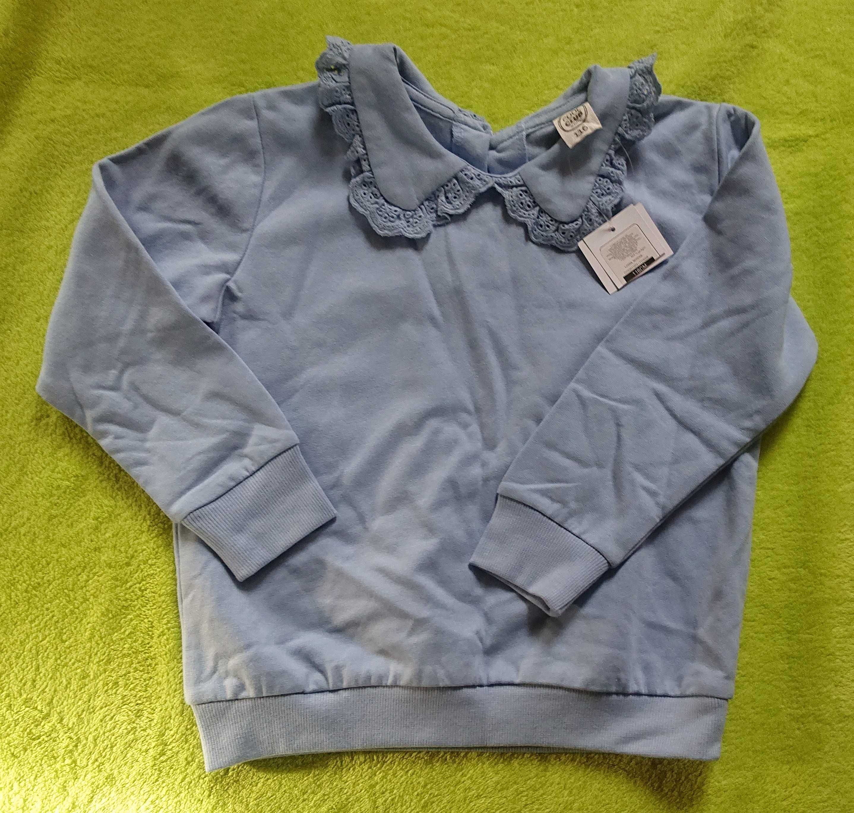 NOWA bluzka CoolClub 116 / Smyk / bluza z kołnierzykiem / błękitna