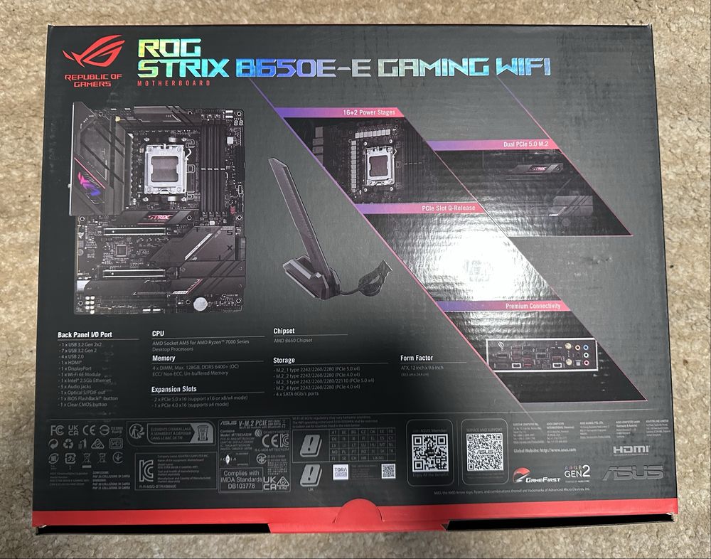 Plyta główna Asus Rog Strix B650E-E Gaming WiFi