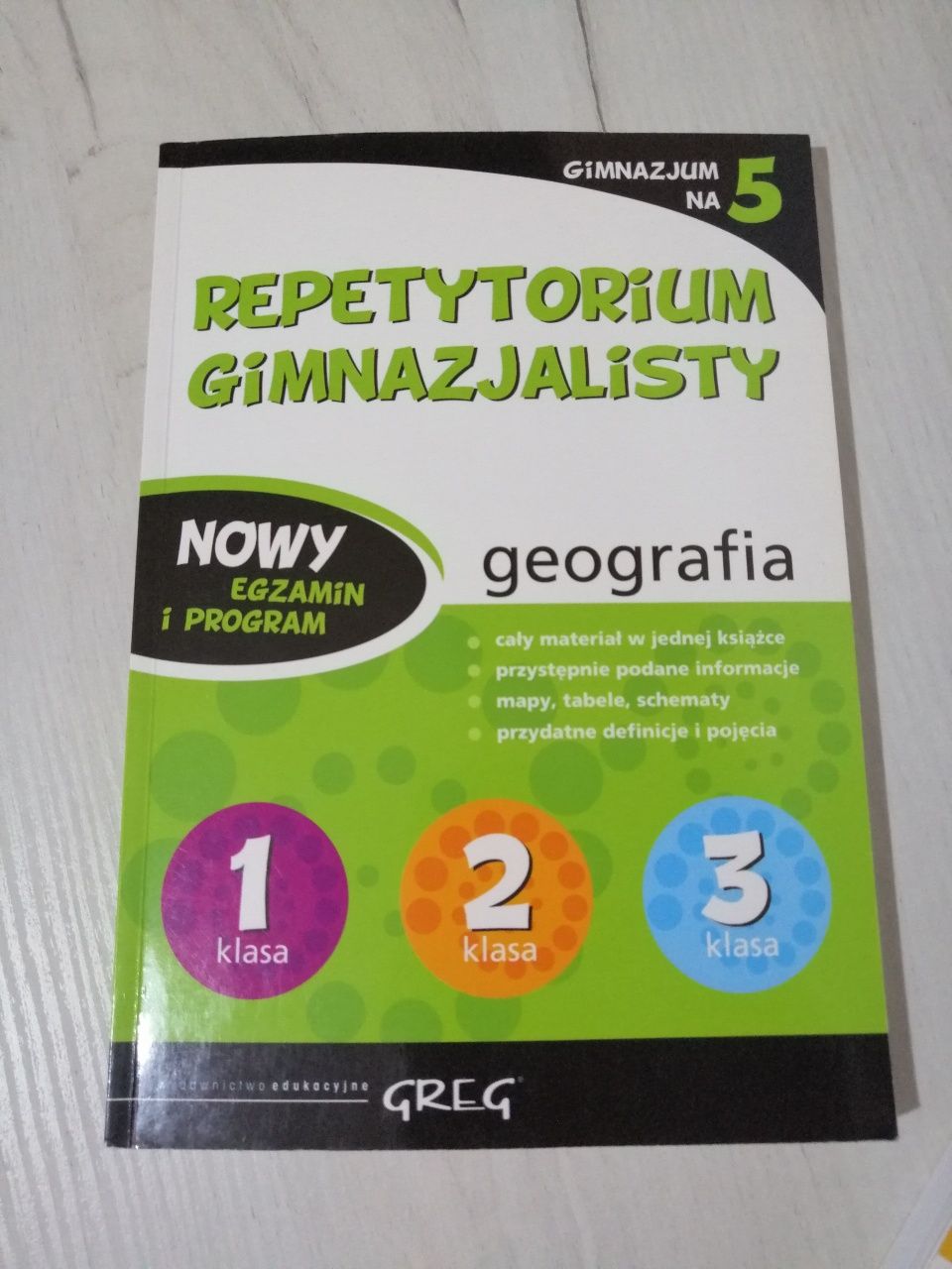 Repetytorium gimnazjalisty GEOGRAFIA wydawnictwo GREG