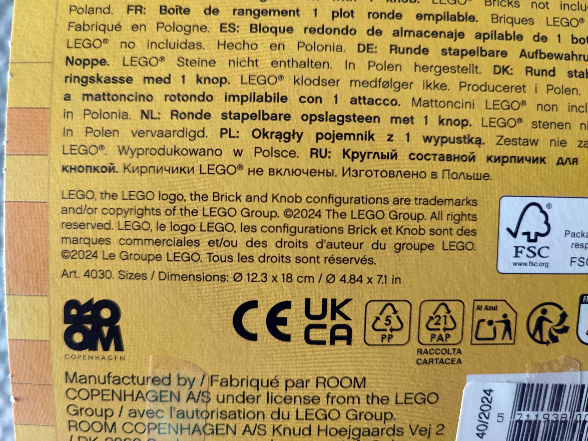 LEGO Pojemnik Na klocki - zielony 4030