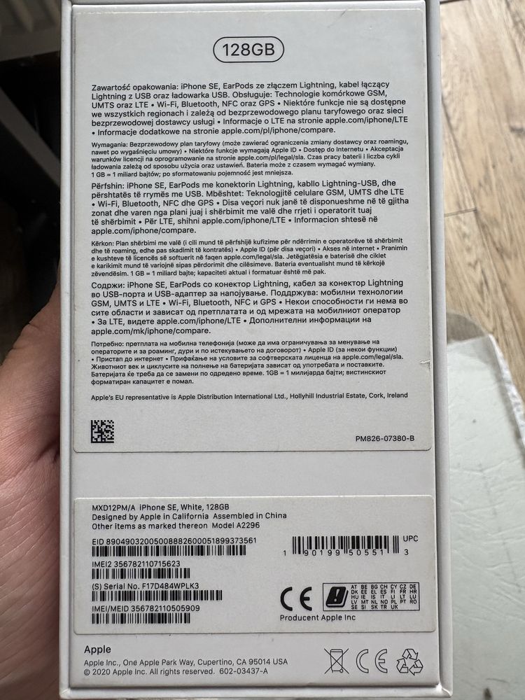 Iphone SE2020 Biały 128GB