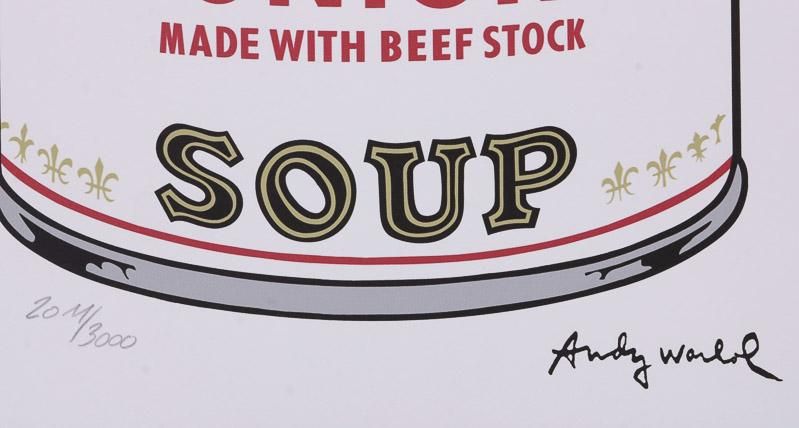 Litografia Assinada e numerada Andy Warhol Campbell's Soup