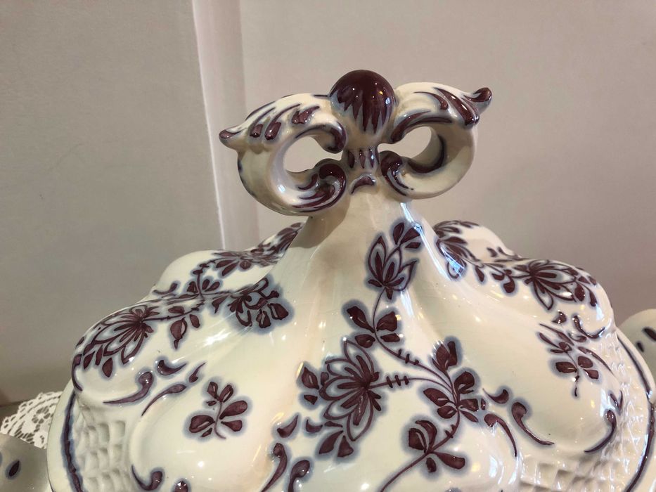 Terrina loiça italiana com prato