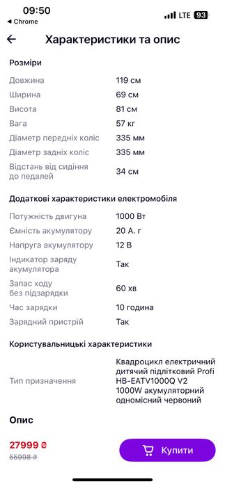 Продам дитячий квадроцикл