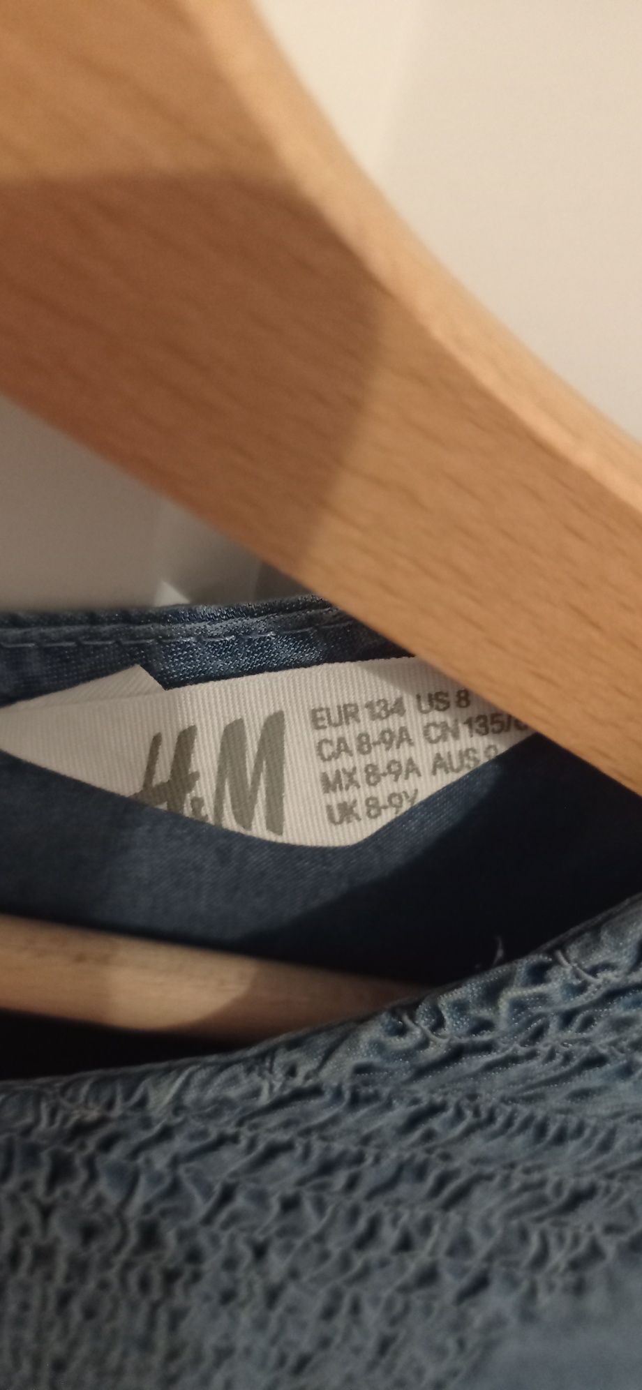 Nowa sukienka jeansowa H&M 134