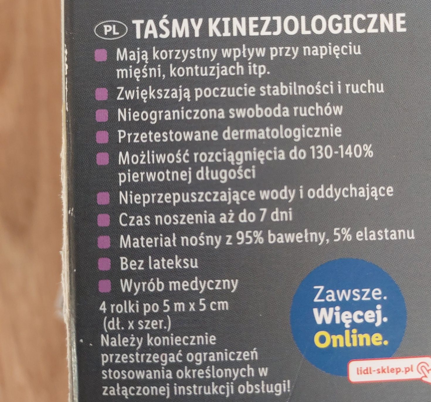 Sensiplast taśmy kinezjologoczne 4 szt.