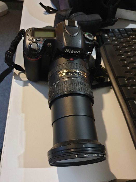 Nikon D80 + Nikkor 18–200 mmVR torba filtry, w cenie samego obiektywu!