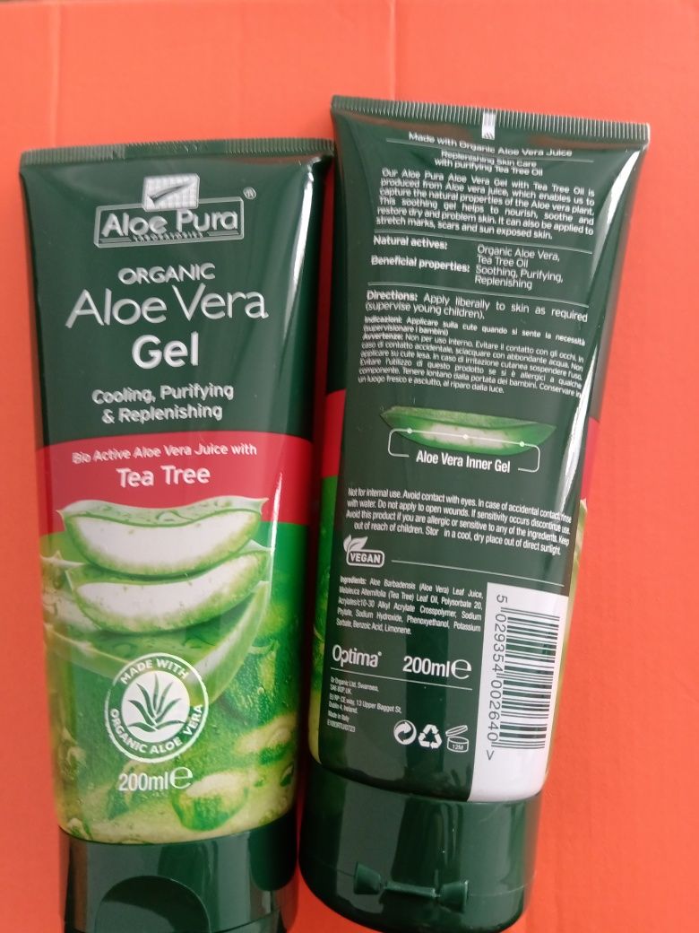 Aloe Pura Żel Aloe Vera z olejkiem z drzewa herbacianego 200 ml