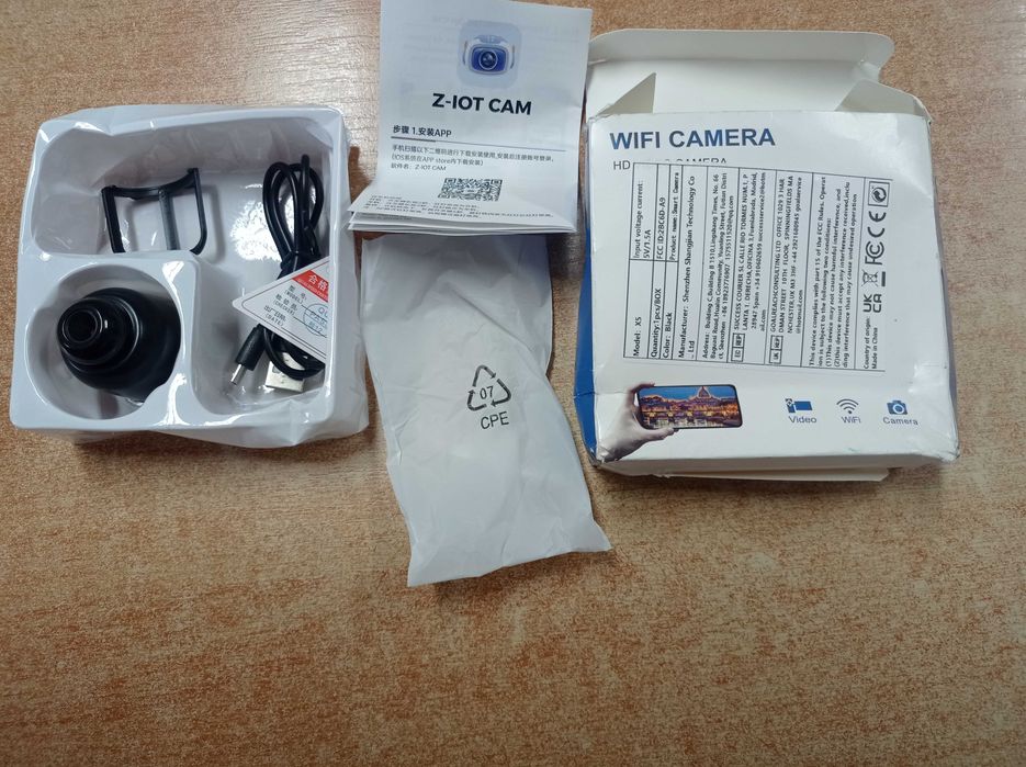 Nowa kamera wifi HD bardzo mała lekka łatwo ukryć karta 256 mbczynniki