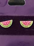 Brincos em prata de lei melancias claire's NOVOS