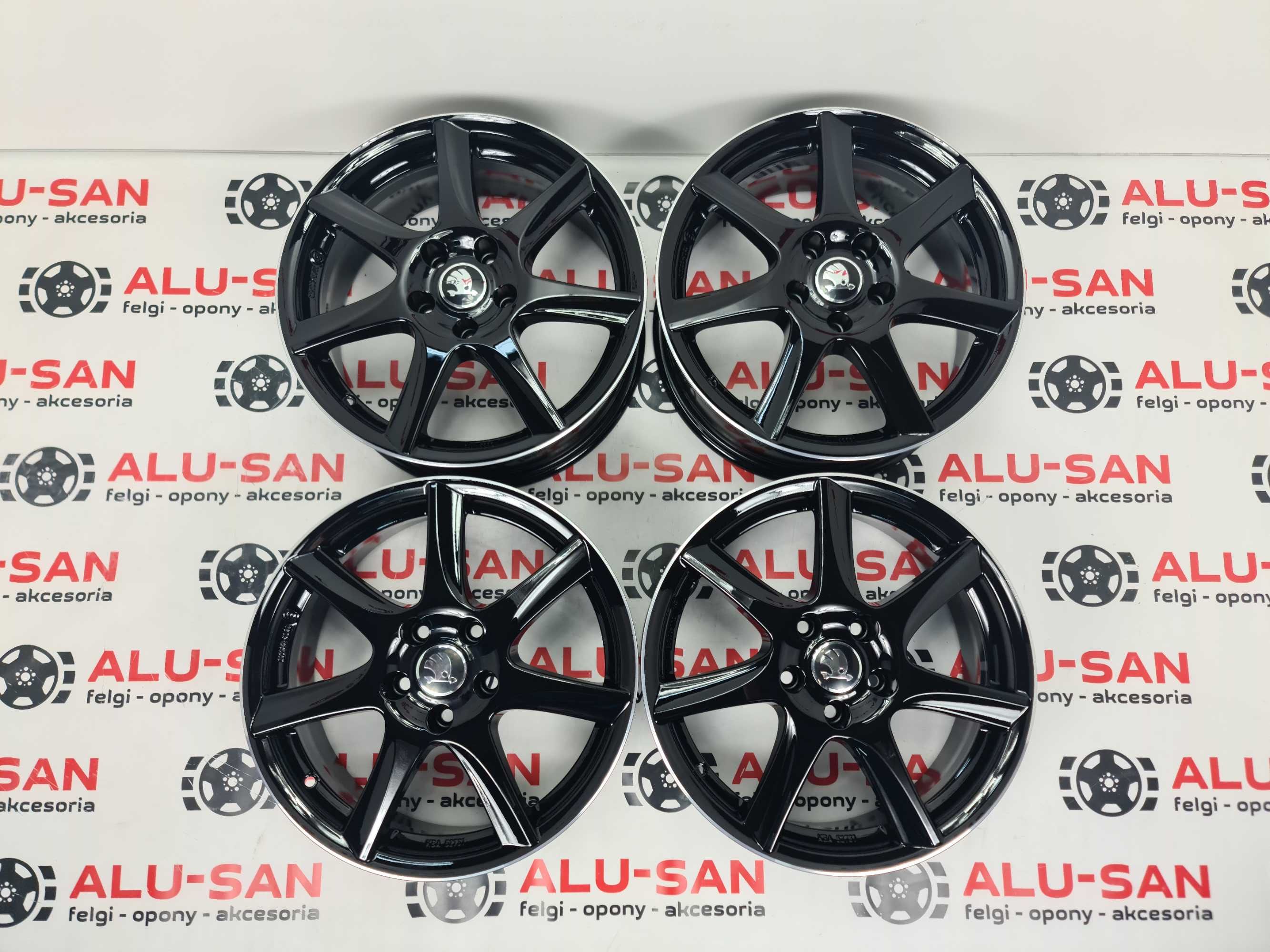 Nowe alufelgi SKODA 17" 5x112 SUPERB I 1 II 2 III 3 YETI Czarne