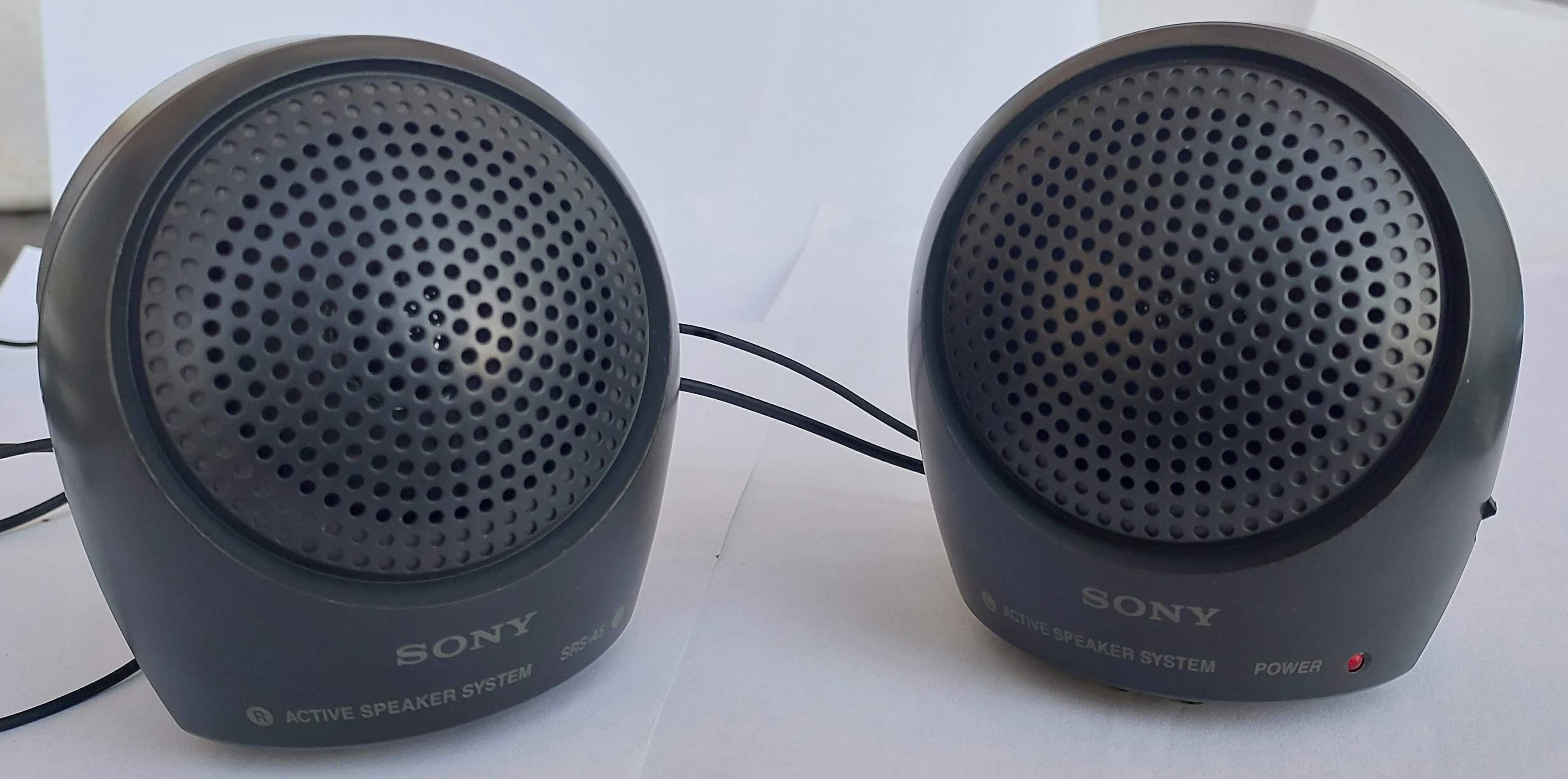 Mini Colunas Portáteis SONY (amplificadas com pilhas)