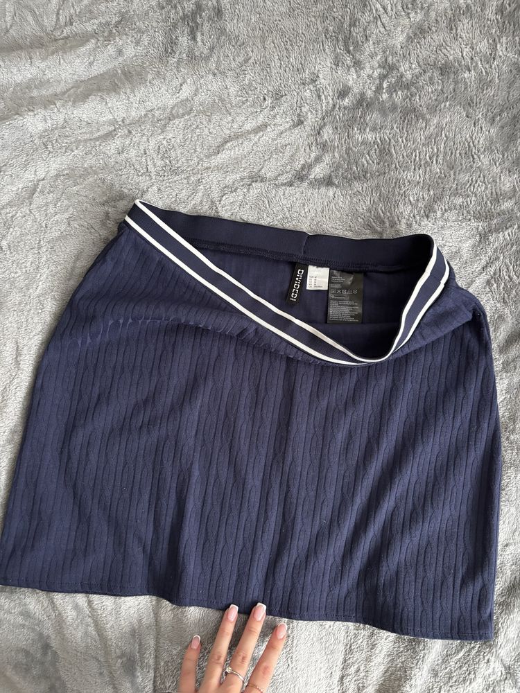 Синяя юбка H&M тенисная