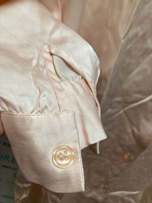 100% шовк Jean Jacques Benson вінтажна нічна сорочка розмір М .