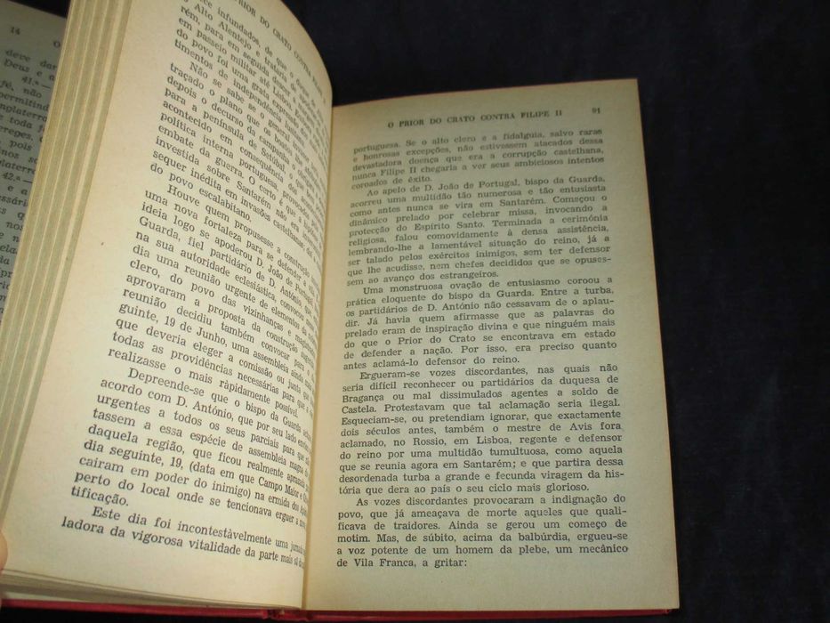 Livro O Prior do Crato contra Filipe II Mário Domingues