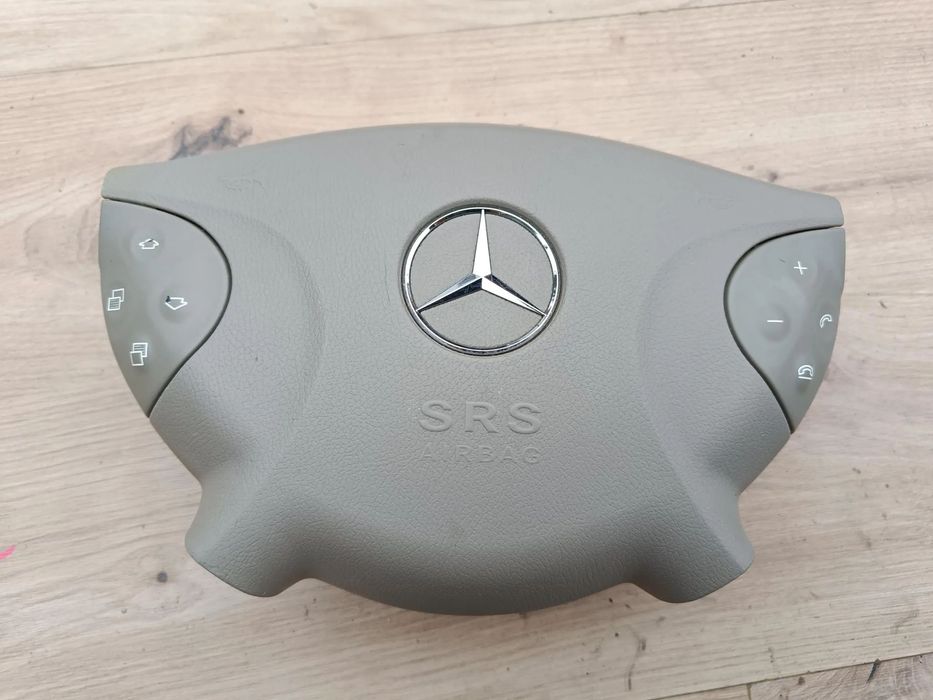 MERCEDES W211 AIRBAG KIEROWNICY PODUSZKA KIEROWCY BEŻOWA BANAN