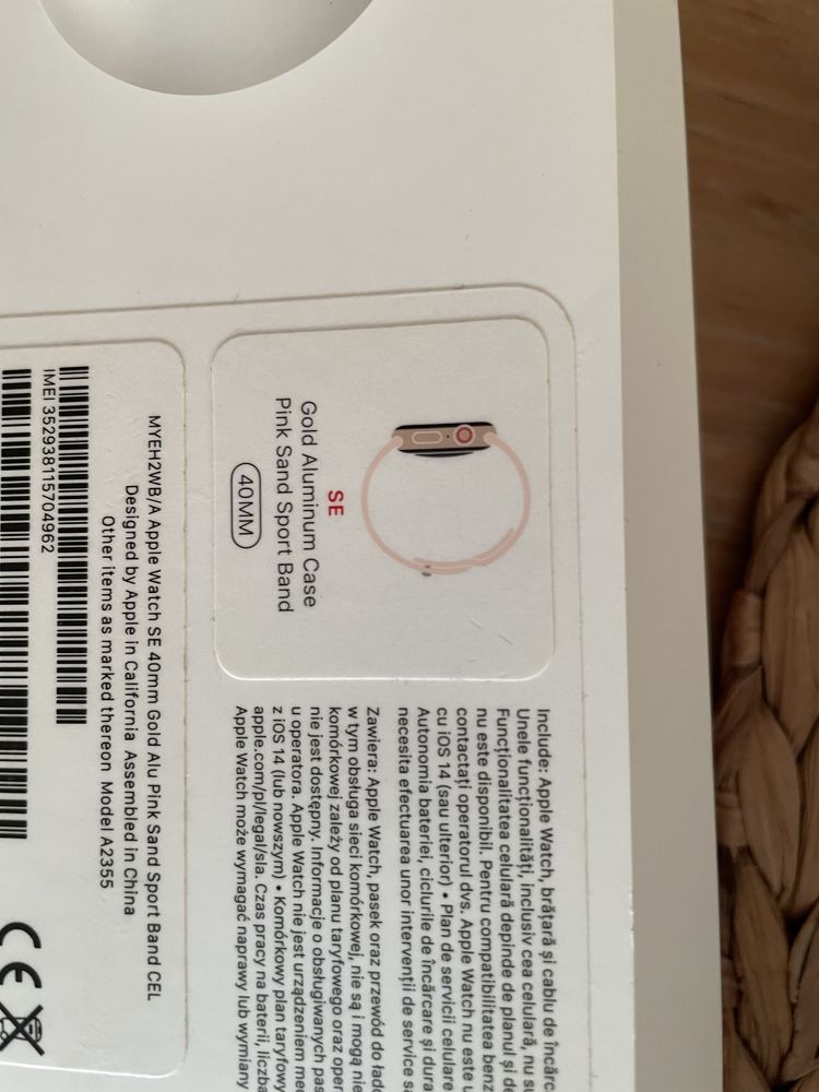 Apple Watch SE Gold Alu Pink Cellular