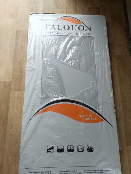 Falquon PANELE GLAMOUR GREY 1220x610 WYSOKI POŁYSK 8mm AC4 6 paczek 17