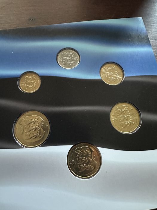 Moeda Coroa estoniana coleçao moedas farewell estonian kroon