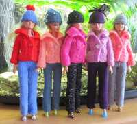 Ubranka dla lalki barbie - sweterek, spodnie i czapka