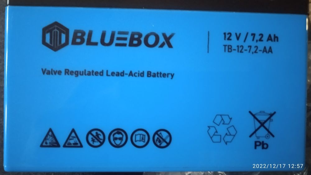Акумулятори для ДБЖ UPS AGM 12v 7,2ah Bluebox Польські  НОВІ