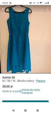 Sukienka niebieska rozmiar 4040