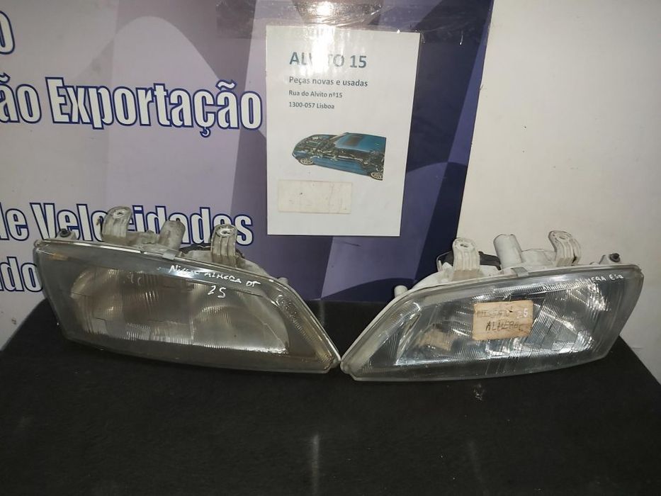 Farol Esquerdo Direito Nissan Almera vidro   valor unitario