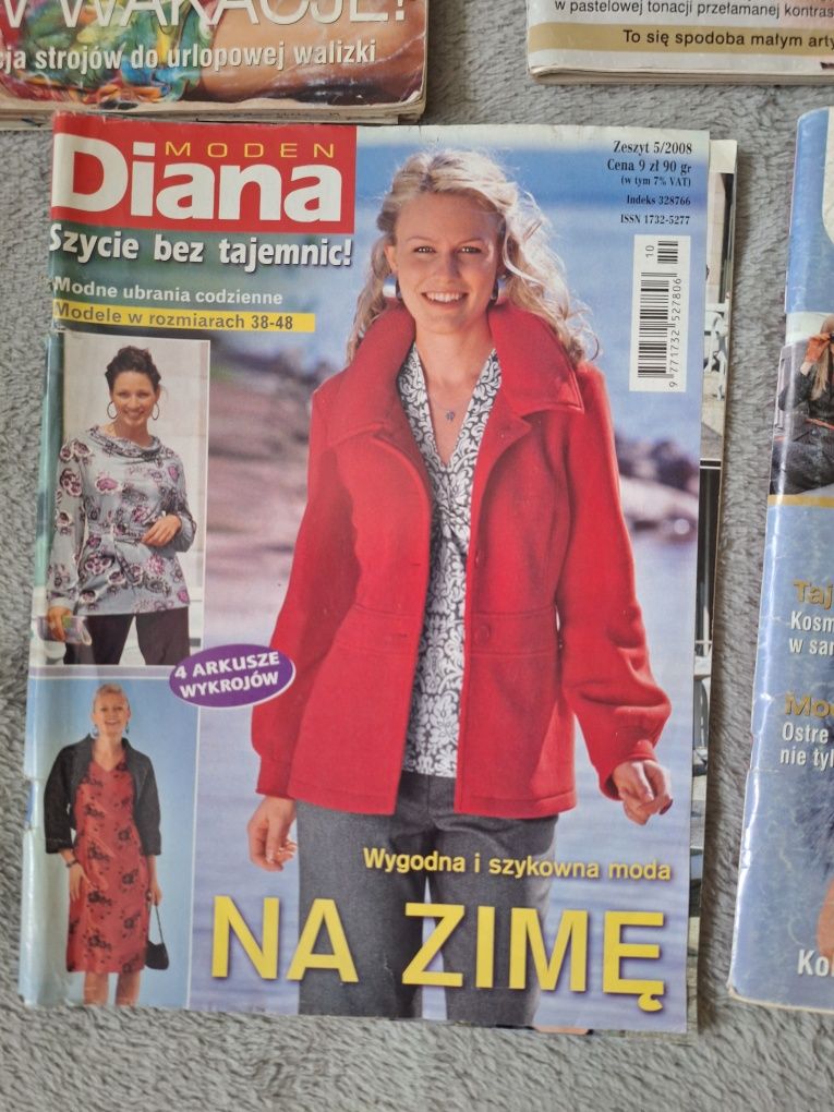 Zestaw gazet krawieckich Burda 5 szt