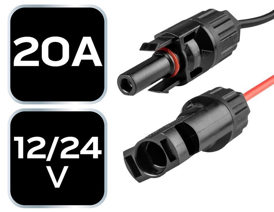 Kontroler Panelu Słonecznego 20A, 12/24V
