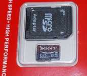 Nowa oryginalna karta pamięci SD 512 GB SONY + adapter