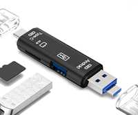 Czytnik kart microSD gniazdo USB type C / micro USB / USB 2.0