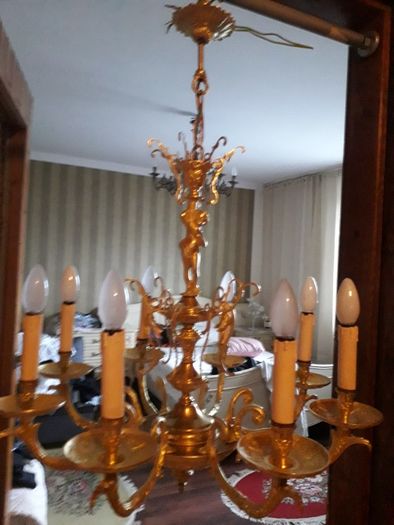 Lampa Sufitowa 8 Ramienna BRĄZ