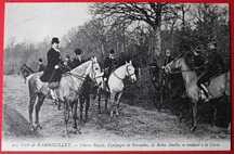 RAINHA D. AMÉLIA 1907 PARTICIPA EM CAÇADA FLORESTA DE RAMBOUILLET
