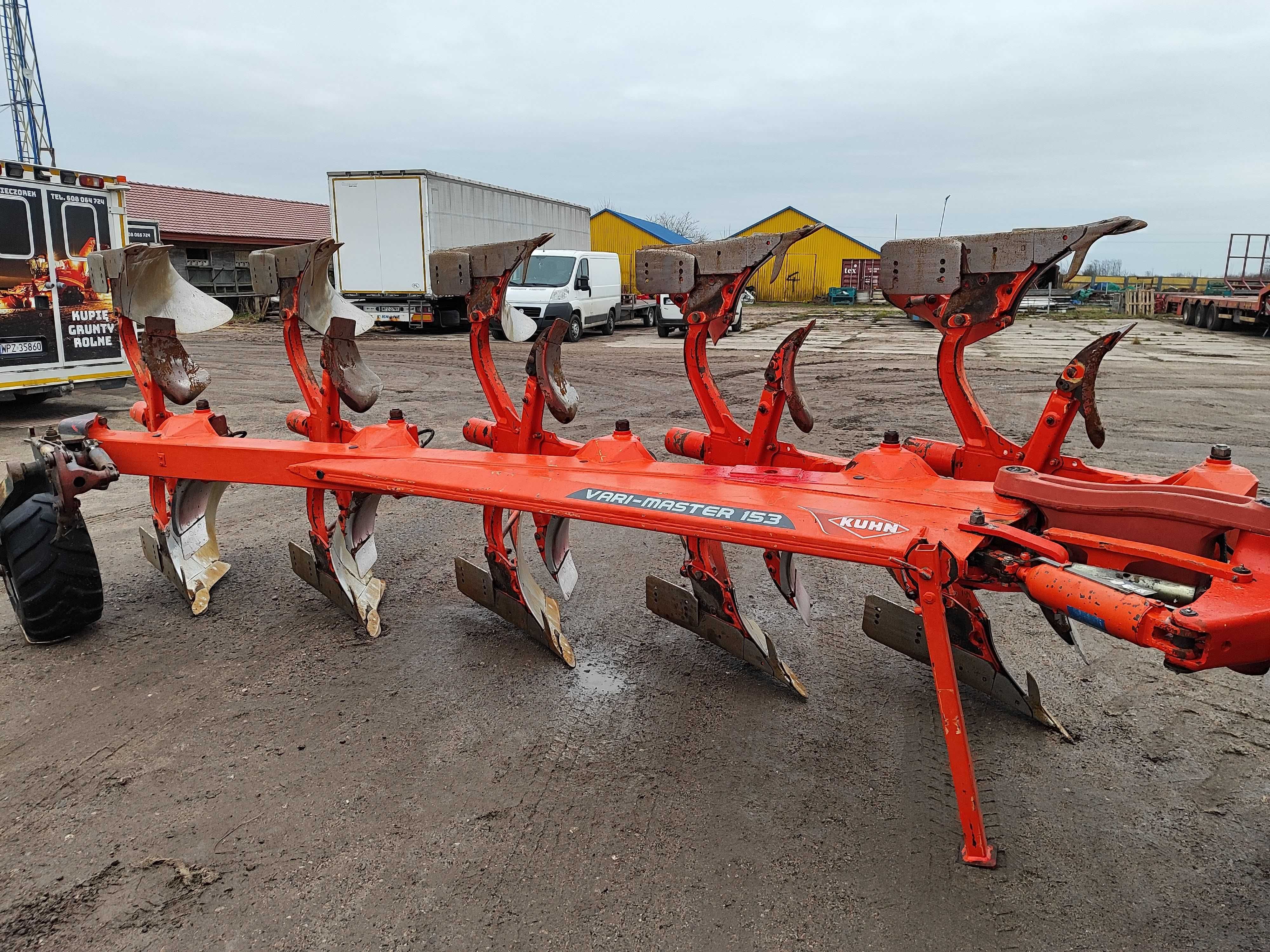 Pług Kuhn Vari-Master 153, pług 5 skibowy obrotowy