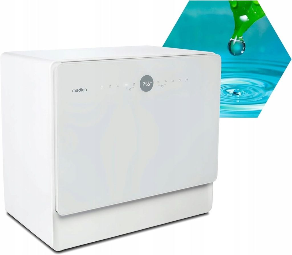 Zmywarka MEDION 6 kompletów 1380W Kompaktowa do małej kuchni