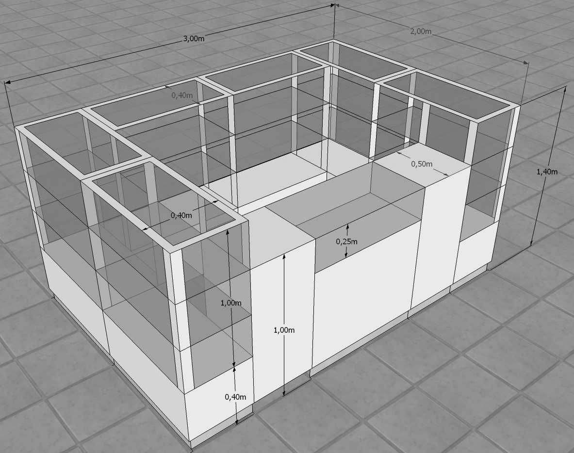 PRODUCENT meble sklepowe wyspa stoisko handlowe do galerii LEASING
