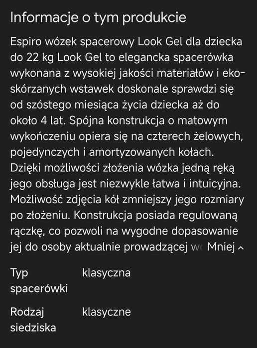 Wózek dziecięcy Espiro