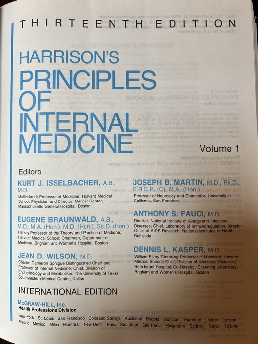 Harrison’s - Principles of Internal Medicine