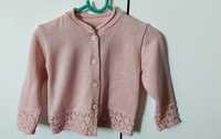 Elegancki sweterek rozowy rozmiar 98