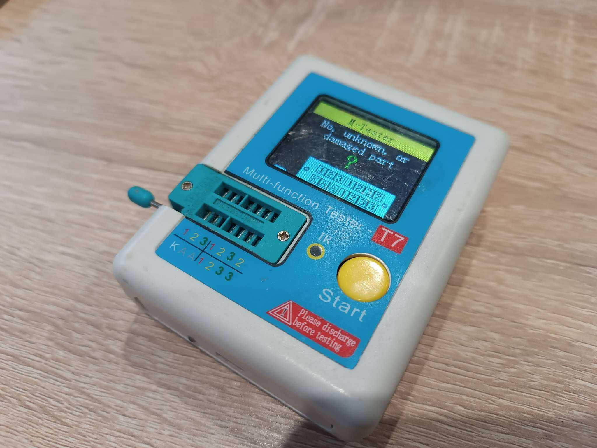 Tester miernik elementów elektronicznych LRC i półprzewodników T7