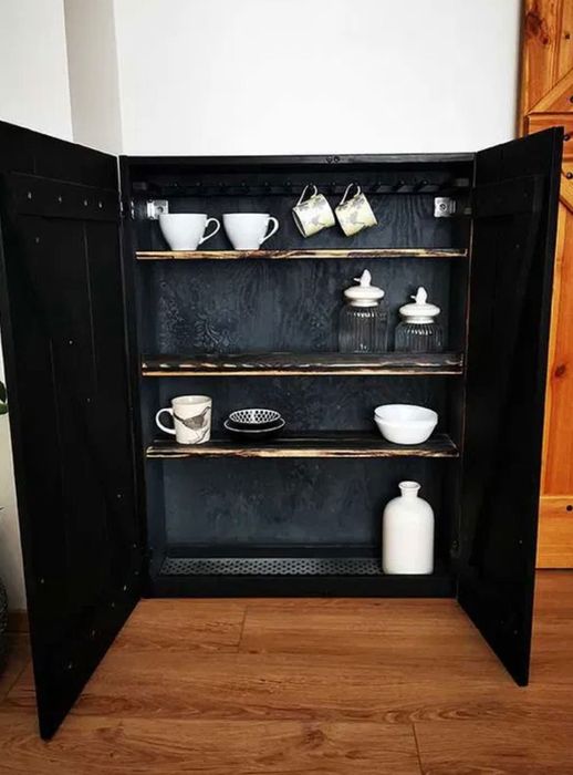 Szafka drewniana postarzana vintage Ikea