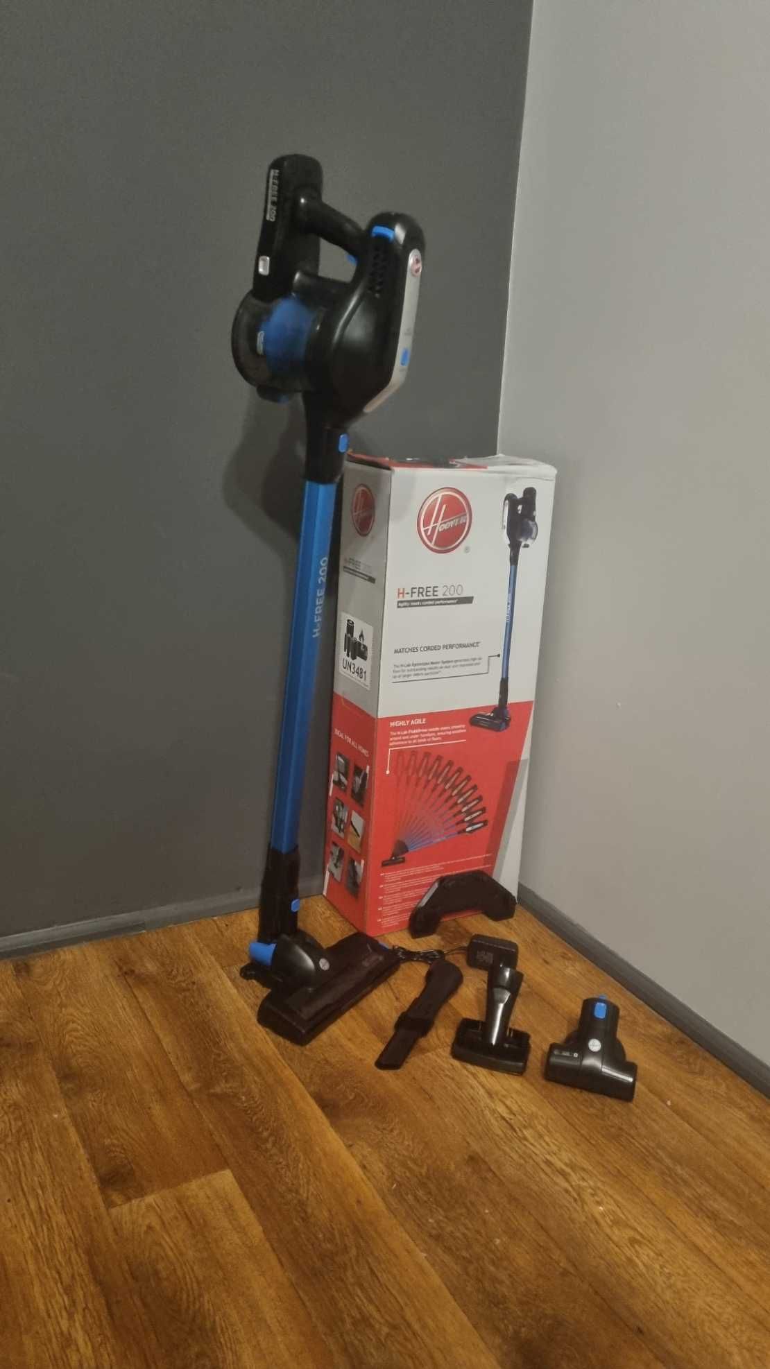 Odkurzacz pionowy Hoover H-FREE 200 niebieski