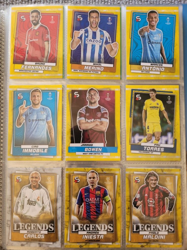 Cartas Superstars Topps