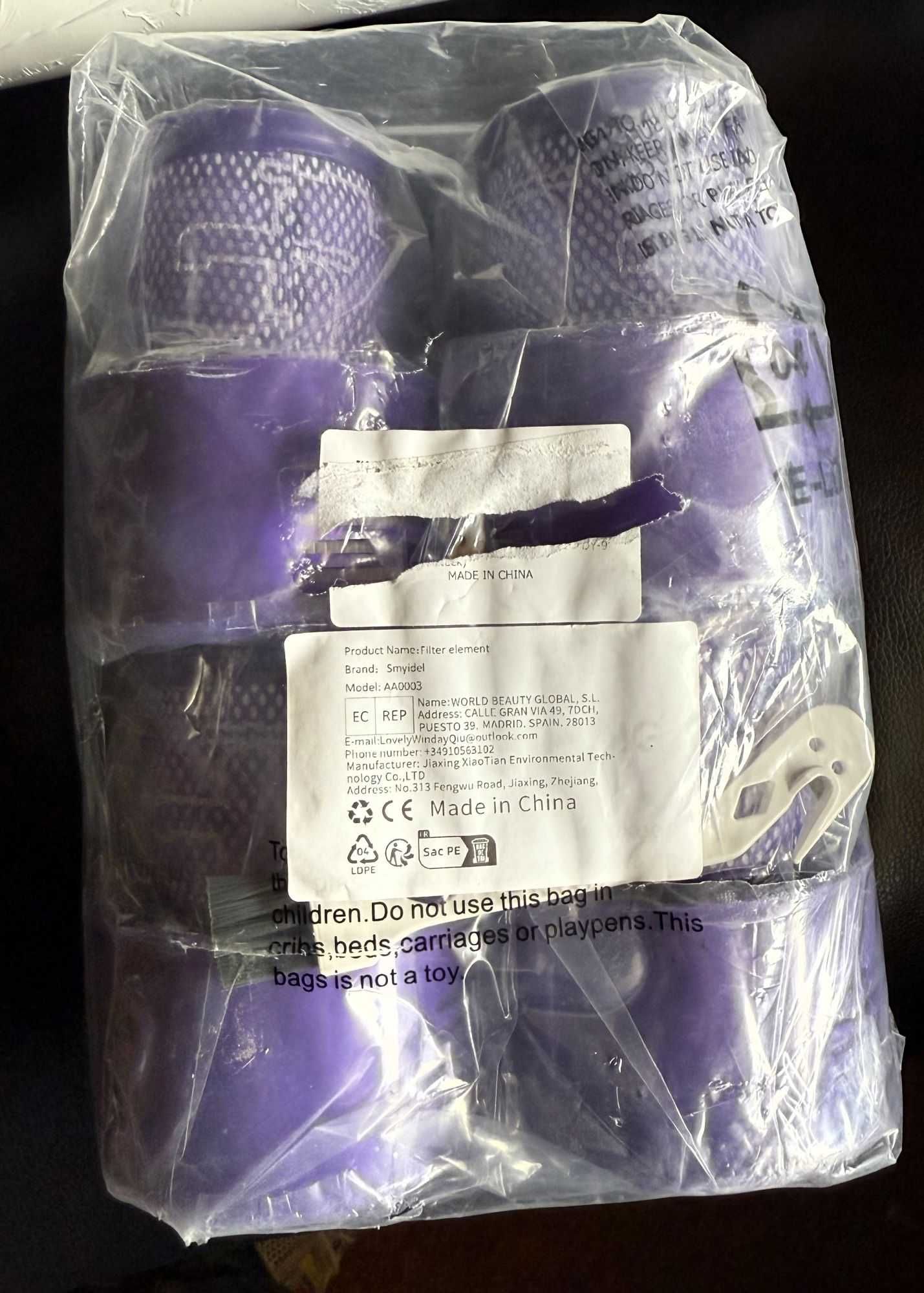 4-pak zmywalnych filtrów Hepa do odkurzacza  Dyson V10 SV12
