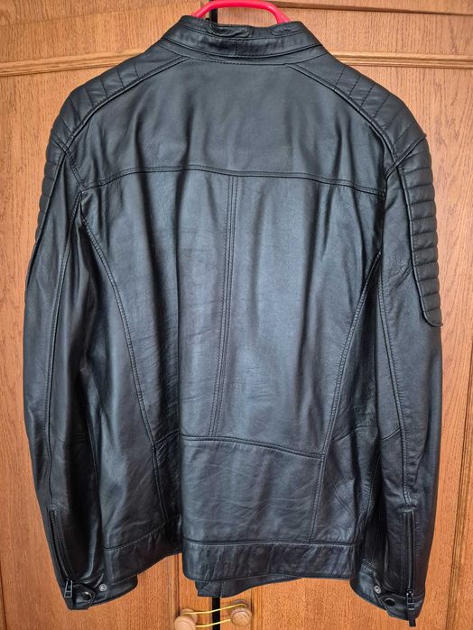 Чоловіча шкіряна куртка 100% натуральна шкіра ягняти розмір М