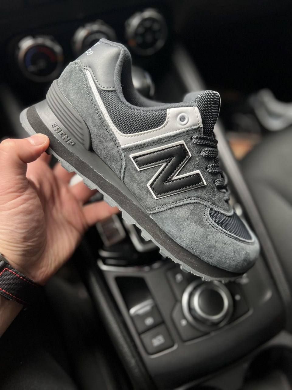 Кросівки Унісекс New Balance 574 Dark Gray & Black