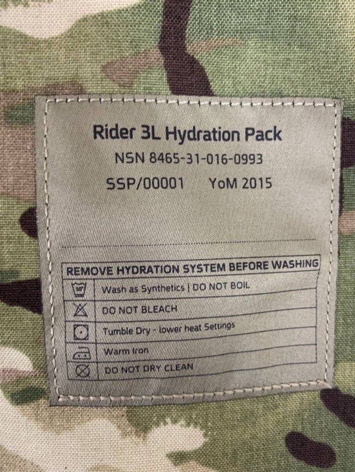 Гідратор Virtos Rider 3л Hidration Pack  МТР Великобританія Оригінал